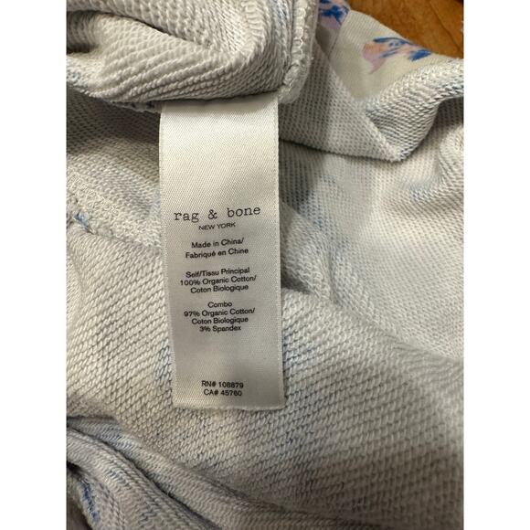 Rag & Bone Floral Hoodie Sweatshirt | Organic Cotton | Size S - Picture 6 of 6